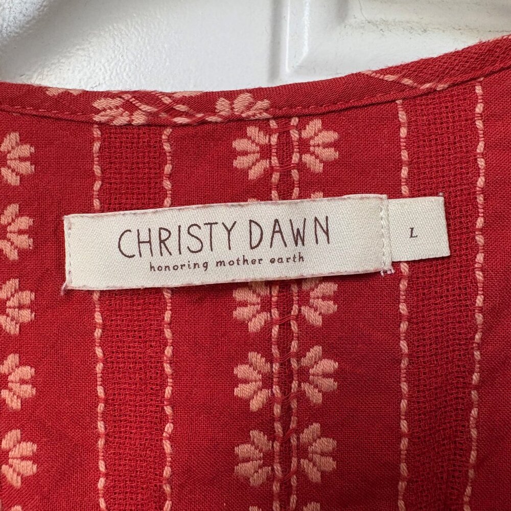 Dawn Dress by Christy Dawn in Hibiscus Zinnia Stripe - Picture 9 of 11